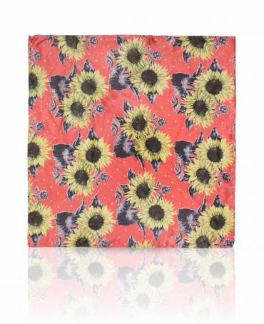 Шейный Платочек Женский SS.KV-SUNFLOW/PEACH